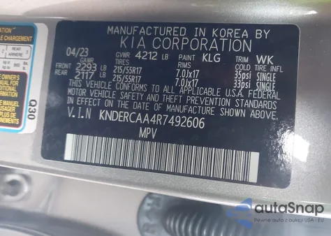 2024 Kia Seltos Ex из США, поврежденный, VIN KNDERCAA4R7492606